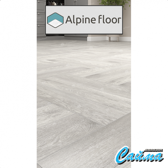 Замковая Каменно-Полимерная SPC Плитка Alpinfloor Parquet Light Дуб Полис ЕСО-13-21-MC