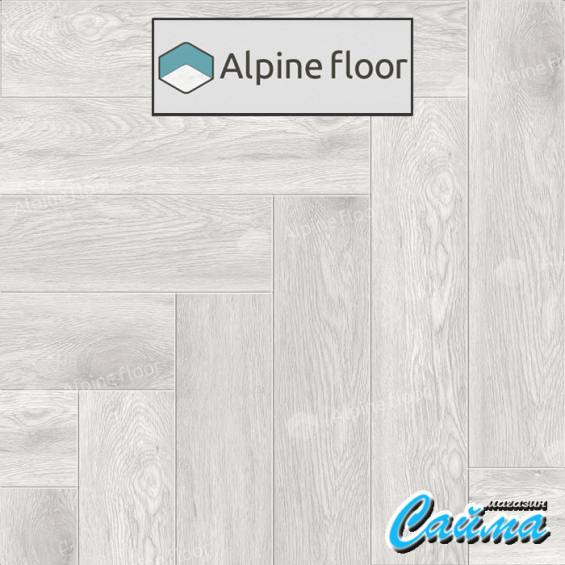 Замковая Каменно-Полимерная SPC Плитка Alpinfloor Parquet Light Дуб Полис ЕСО-13-21-MC