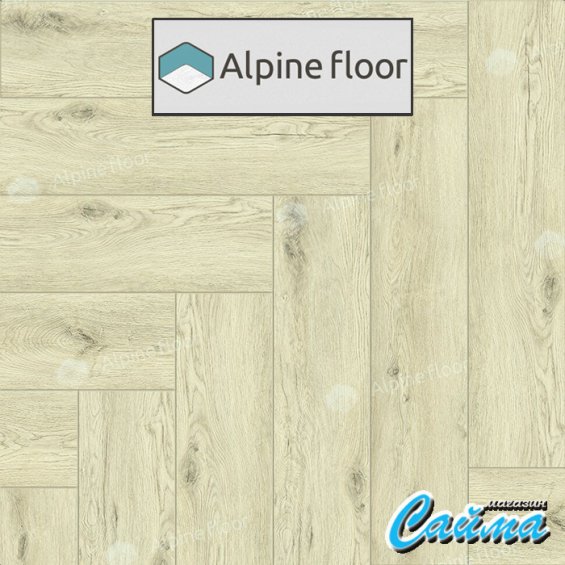 Замковая Каменно-Полимерная SPC Плитка Alpinfloor Parquet Light Дуб Алиот ЕСО-13-23-MC