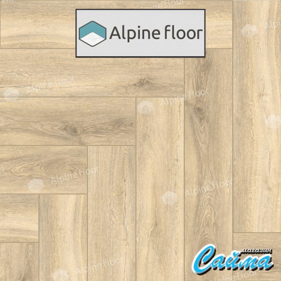 Замковая Каменно-Полимерная SPC Плитка Alpinfloor Parquet Light Дуб Ригель ЕСО-13-24-MC