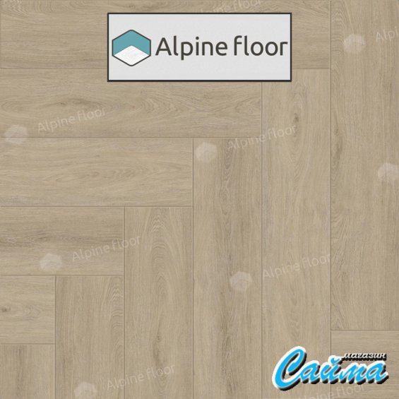 Замковая Каменно-Полимерная SPC Плитка Alpinfloor Parquet Light Дуб Денеб ЕСО-13-25-MC