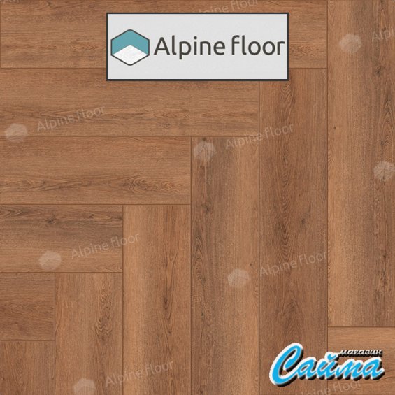 Замковая Каменно-Полимерная SPC Плитка Alpinfloor Parquet Light Дуб Капелла ЕСО-13-31-MC