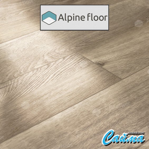 Замковая Каменно-Полимерная SPC Плитка Alpinfloor Parquet Light ДУБ НАТУРАЛЬНЫЙ ОТБЕЛЕННЫЙ ЕСО-13-5-MC