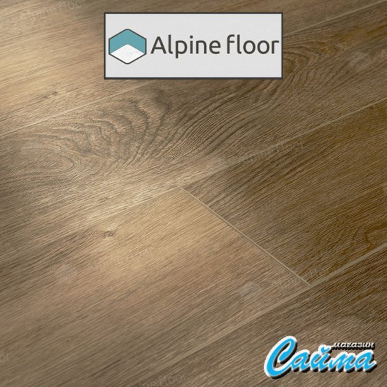 Замковая Каменно-Полимерная SPC Плитка Alpinfloor Parquet Light ДУБ НАСЫЩЕННЫЙ ЕСО-13-7-MC