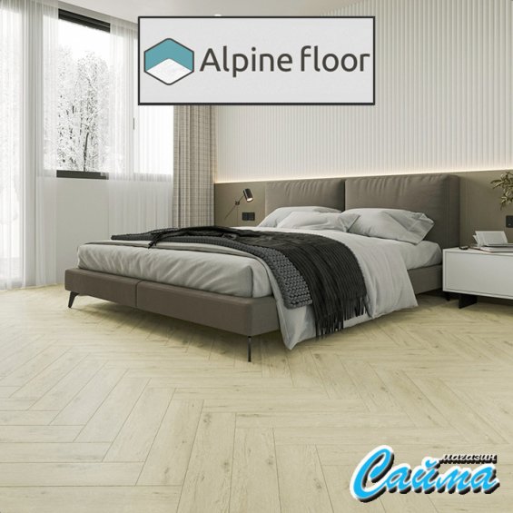 Замковая Каменно-Полимерная SPC Плитка Alpinfloor Parquet Light Дуб Алиот ЕСО-13-23-MC