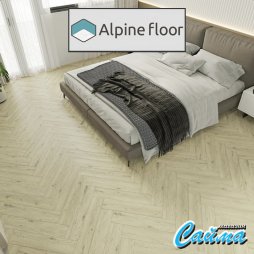 Замковая Каменно-Полимерная SPC Плитка Alpinfloor Parquet Light Клеевая Кварц-Виниловая LVT Плитка Alpinfloor Parquet Light Дуб Алиот ЕСО-13-23-MC