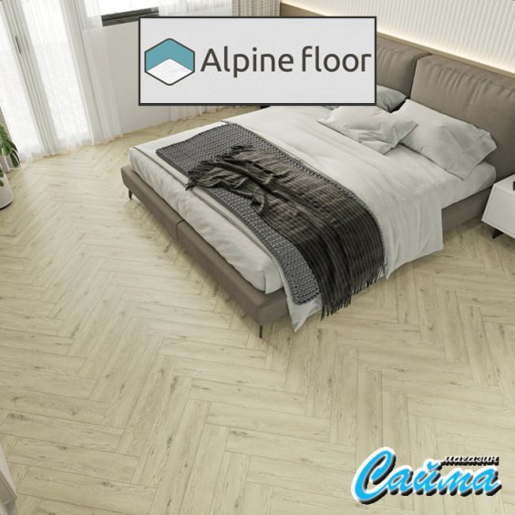 Замковая Каменно-Полимерная SPC Плитка Alpinfloor Parquet Light Дуб Алиот ЕСО-13-23-MC