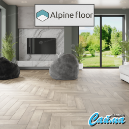 Замковая Каменно-Полимерная SPC Плитка Alpinfloor Parquet Premium Клеевая Кварц-Виниловая LVT Плитка Alpinfloor Parquet Premium Дуб Натуральный Отбеленный ECO-19-5-MC