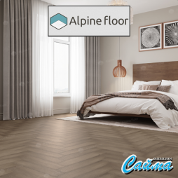 Замковая Каменно-Полимерная SPC Плитка Alpinfloor Parquet Premium Клеевая Кварц-Виниловая LVT Плитка Alpinfloor Parquet Premium Дуб насыщенный ECO-19-7-MC