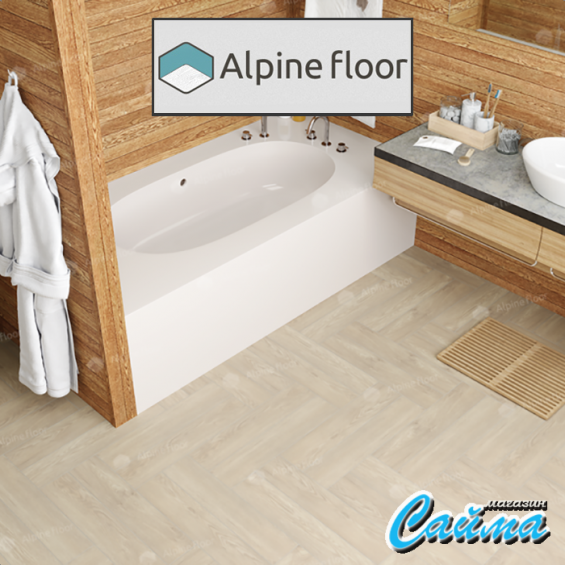 Замковая Каменно-Полимерная SPC Плитка Alpinfloor Parquet Premium Дуб Адара ECO-19-14-MC