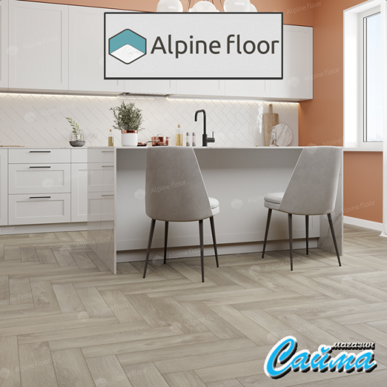 Замковая Каменно-Полимерная SPC Плитка Alpinfloor Parquet Premium Дуб Фантазия ECO-19-1-MC