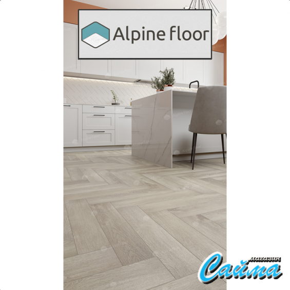 Замковая Каменно-Полимерная SPC Плитка Alpinfloor Parquet Premium Дуб Фантазия ECO-19-1-MC