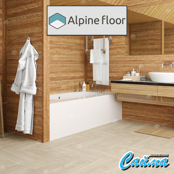 Замковая Каменно-Полимерная SPC Плитка Alpinfloor Parquet Premium Дуб Адара ECO-19-14-MC