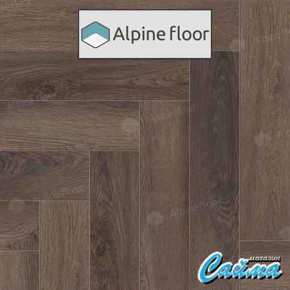 Замковая Каменно-Полимерная SPC Плитка Alpinfloor Parquet Premium Фафнир ECO-19-16-MC