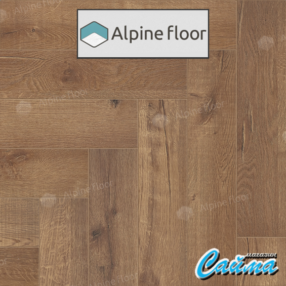 Замковая Каменно-Полимерная SPC Плитка Alpinfloor Parquet Premium Дуб Royal ECO-19-2-MC