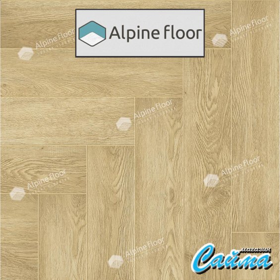 Замковая Каменно-Полимерная SPC Плитка Alpinfloor Parquet Premium Дуб Ваниль Селект ECO-19-3-MC