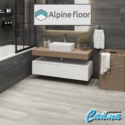 Замковая Каменно-Полимерная SPC Плитка Alpinfloor Premium XL Дуб платина-ABA ECO-7-14-MC