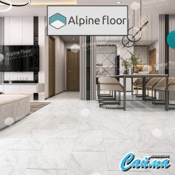 Замковая Каменно-Полимерная SPC Плитка Alpinfloor Stone Mineral Core Клеевая Кварц-Виниловая LVT Плитка Alpinfloor Stone Mineral Core Вердон (без подложки) ЕСО-4-17-MC