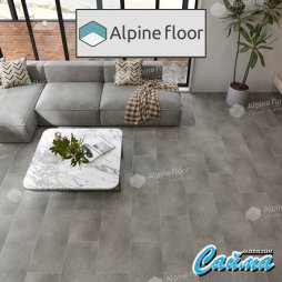 Замковая Каменно-Полимерная SPC Плитка Alpinfloor Stone Mineral Core Клеевая Кварц-Виниловая LVT Плитка Alpinfloor Stone Mineral Core Майдес (без подложки) ЕСО-4-23-MC