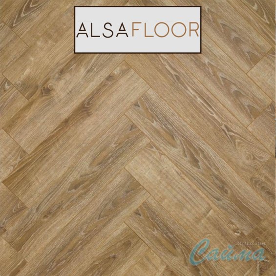 Ламинат Ёлочкой Alsafloor Herringbone тощиной 12 мм Chêne Baléare 622 Balearic Oak (Дуб Балеарский)