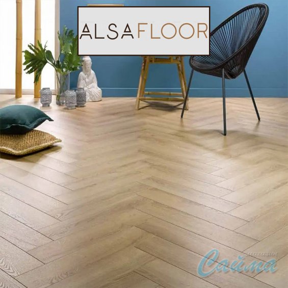 Ламинат Ёлочкой Alsafloor Herringbone тощиной 12 мм Sunset 471 (Сансет)